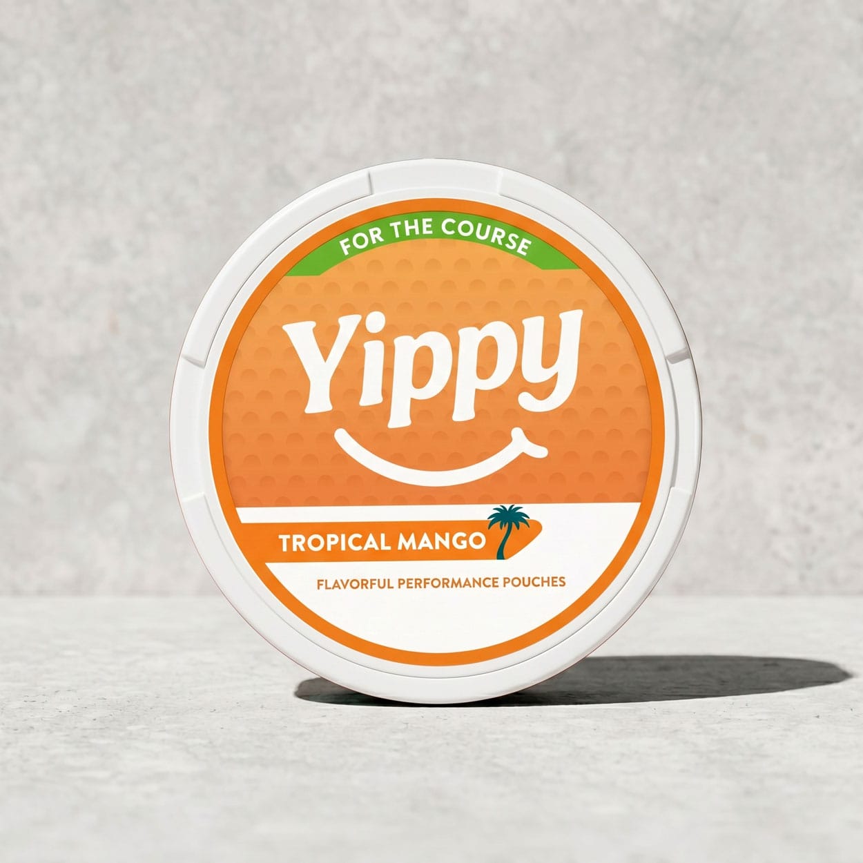 Yippy Tropical Mango For The Course tin with mango styling
