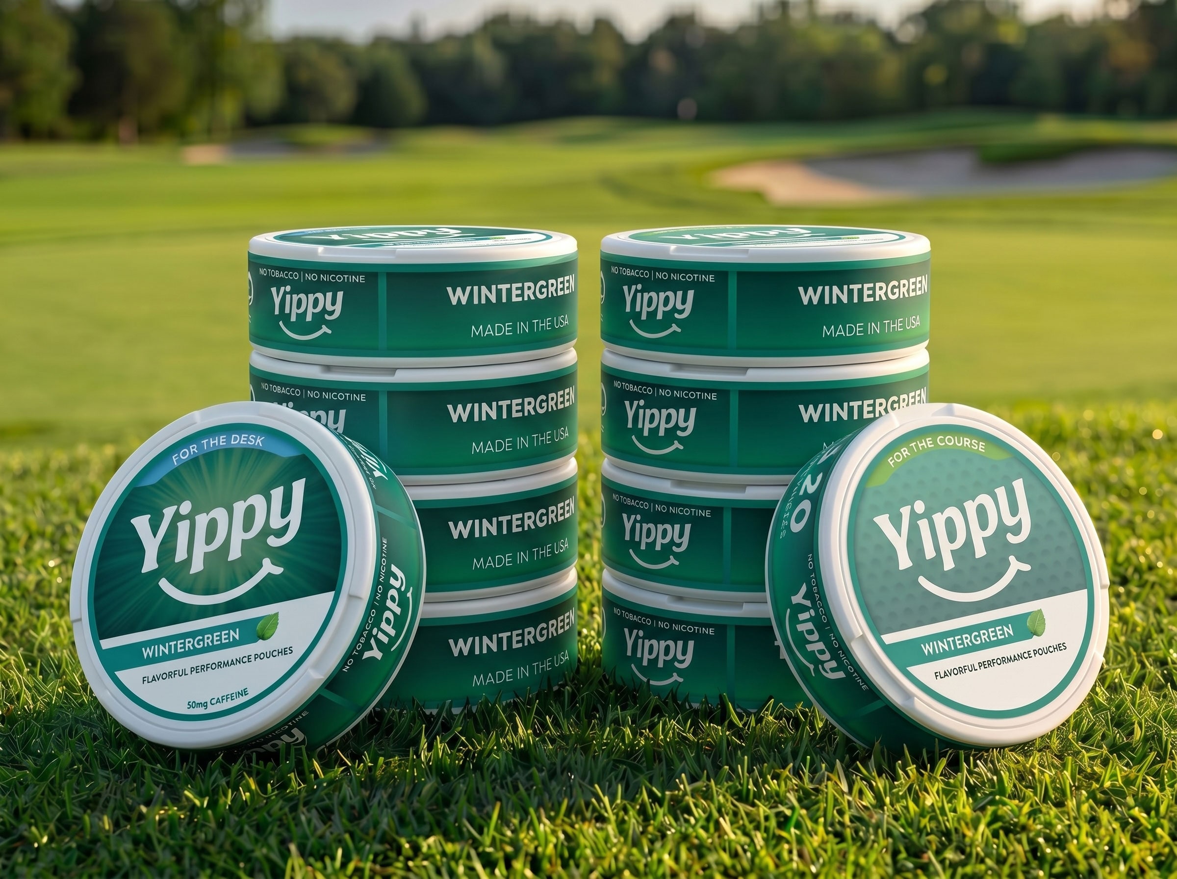 Yippy Value Pack with Wintergreen For The Desk and Wintergreen For The Course, 10 cans total